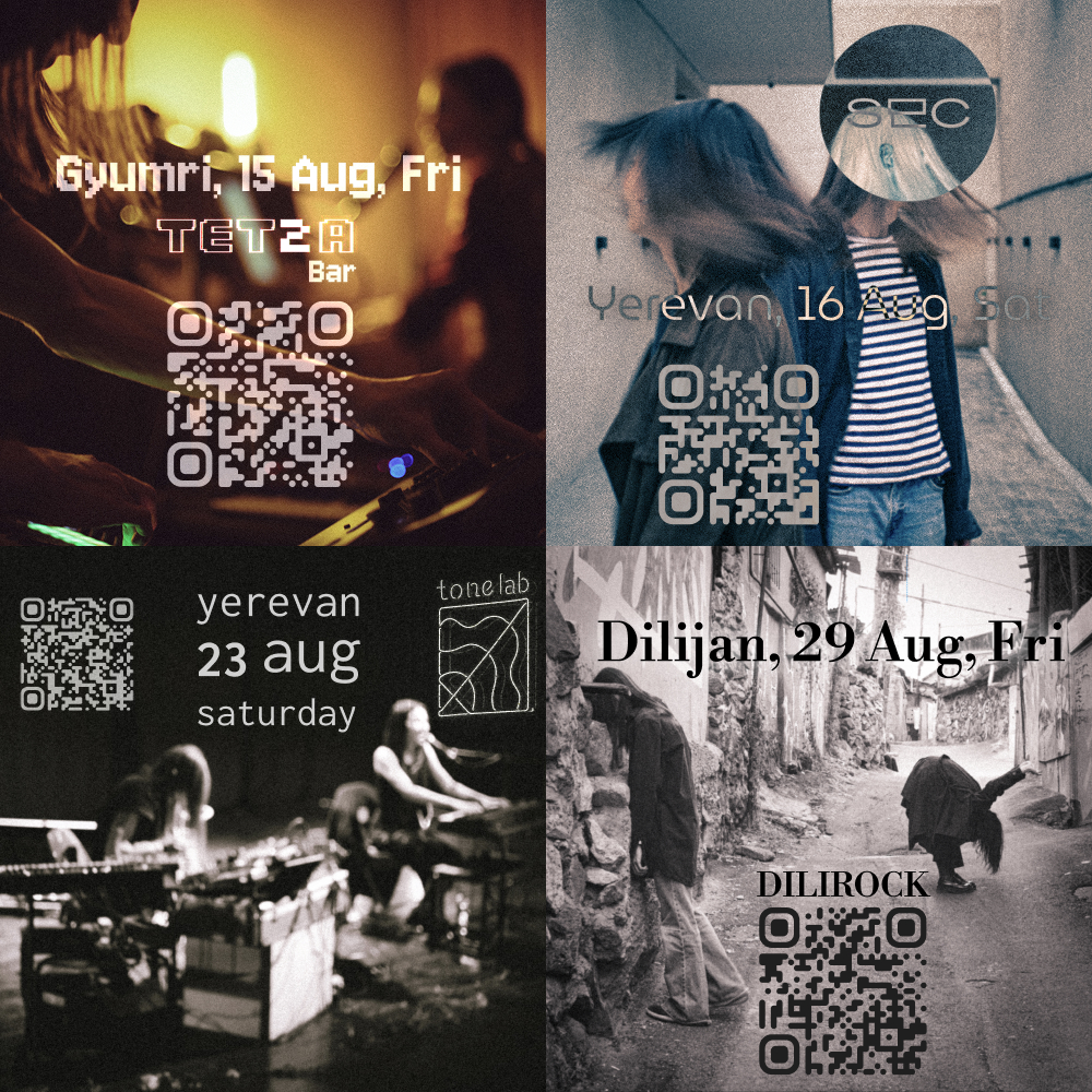 svefnsaga x raveny — armenian tour with veiila, august 15/16/23/29, 2025, gyumri/yerevan/dilijan